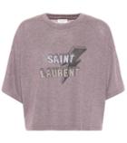 Saint Laurent Cropped T-shirt