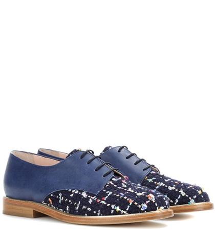 Oscar De La Renta Leather Oxford Shoes