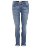 Current/elliott The Rolled Skinny Mid-rise Skinny Jeans