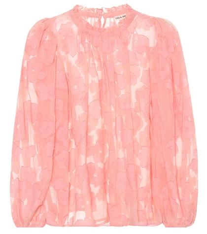 Ulla Johnson Sandrine Floral Jacquard Blouse