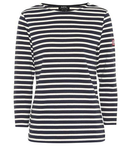 Prada Nikki Striped Cotton Top