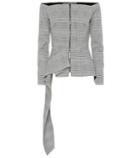 Roland Mouret Endfield Checked Wool-blend Jacket