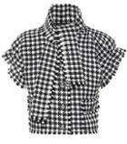 Dolce & Gabbana Houndstooth Cropped Jacket