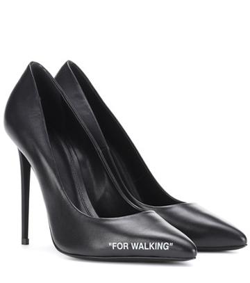 Prada For Walking Leather Pumps