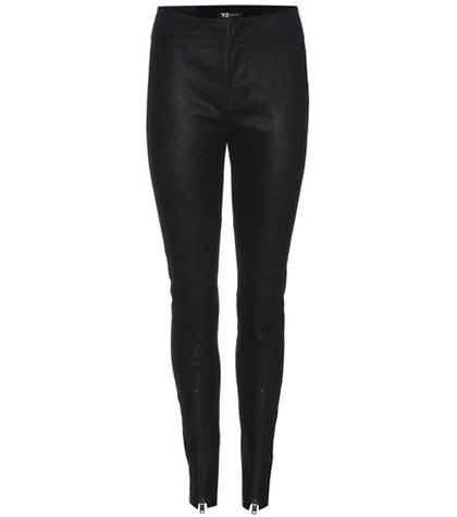 Y-3 Leather Leggings