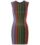 Ancient Greek Sandals Embellished Mini Dress