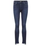 Mother Stunner Zip Ankle Step Fray Jeans