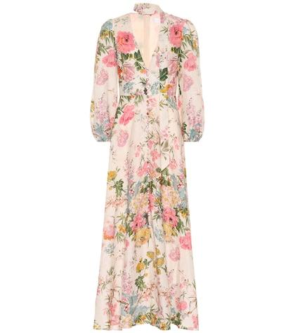 Zimmermann Heathers Floral Linen Maxi Dress