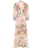 Zimmermann Heathers Floral Linen Maxi Dress