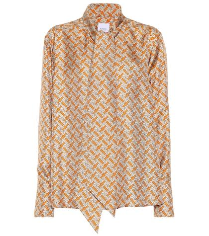 Burberry Printed Silk Twill Blouse