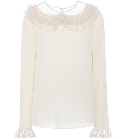 Chlo Silk-crêpe Blouse