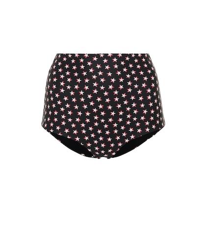 Saint Laurent Printed High-rise Bikini Bottoms