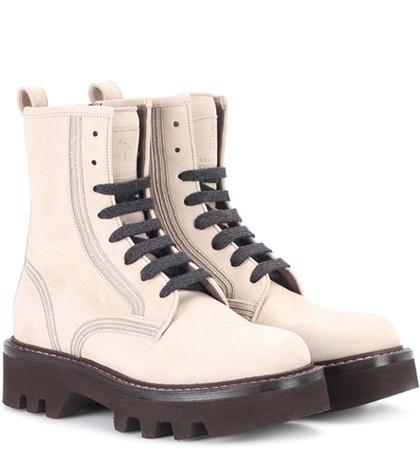 Brunello Cucinelli Leather Ankle Boots