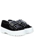 Off-white X Superga Griffith Low Velvet Sneakers