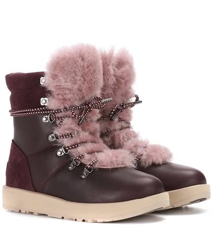 Ugg Australia Viki Wool-lined Leather Ankle Boots