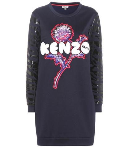 Stella Mccartney Printed And Embroidered Sweater Dress