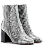 Clergerie Keyla Embossed Leather Ankle Boots