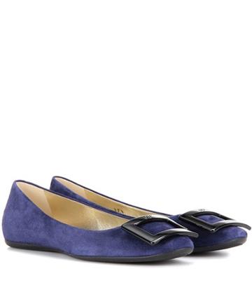 Wasson Fine Gommette Suede Ballerinas
