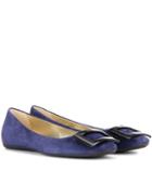 Wasson Fine Gommette Suede Ballerinas