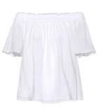 Miu Miu Off-the-shoulder Cotton Top
