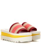 Stella Mccartney Slip-on Striped Platform Sandals