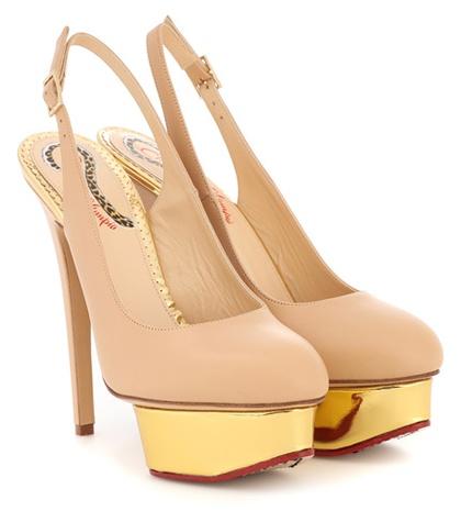 Charlotte Olympia Dolly Slingback Plateau Pumps