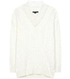 Alexander Wang Lace-trimmed Cotton-blend Sweater