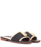 Chlo Raffia Slides