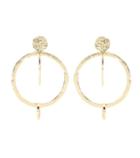 Roger Vivier Cratered Orbit 14kt Gold Earrings