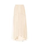 Brunello Cucinelli Layered Silk Skirt
