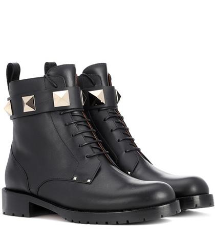 Miu Miu Valentino Garavani Leather Ankle Boots