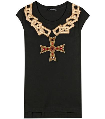 Dolce & Gabbana Embellished Cotton T-shirt