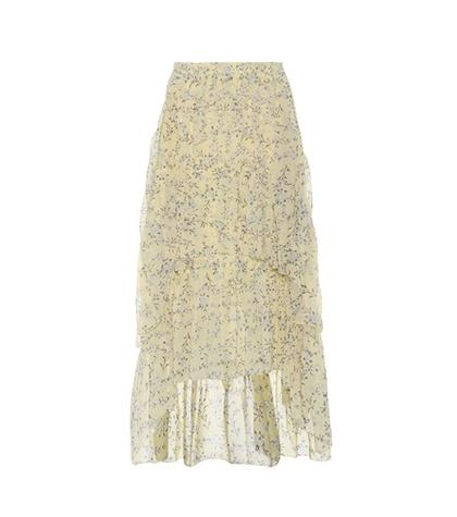 Ulla Johnson Marilyn Floral-printed Silk Skirt