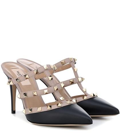 Valentino Garavani Valentino Garavani Rockstud Leather Mules