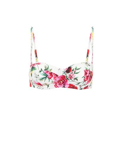 Roger Vivier Printed Bikini Top