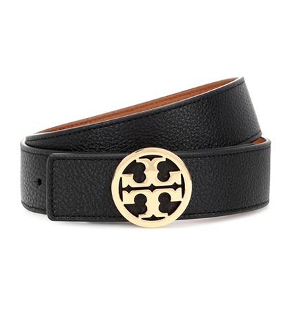 Tory Burch Reversible Leather Logo Belt