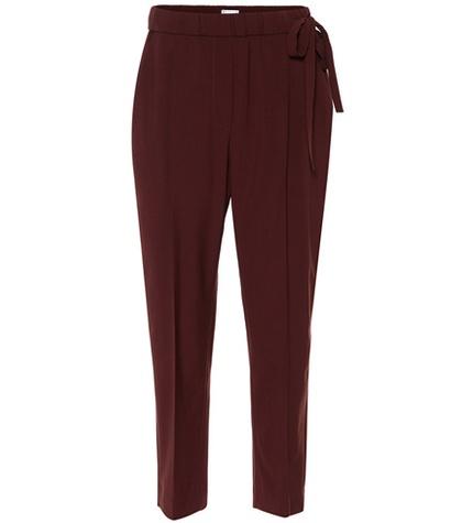 Brunello Cucinelli Cropped Wool Crêpe Pants