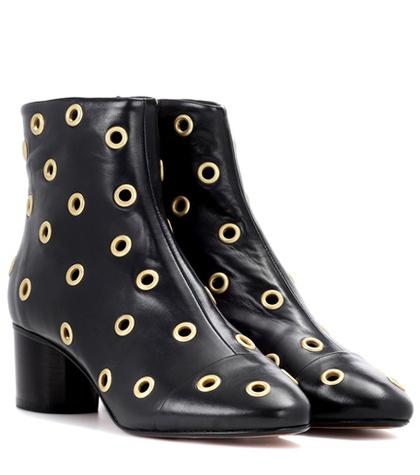 Fenty By Rihanna Danay Leather Ankle Boots