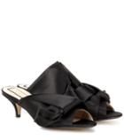 N21 Satin Kitten-heel Mules