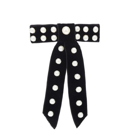 Jennifer Behr Embellished Velvet Hair Bow