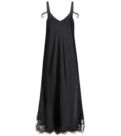 Balenciaga Satin And Lace Slip Dress