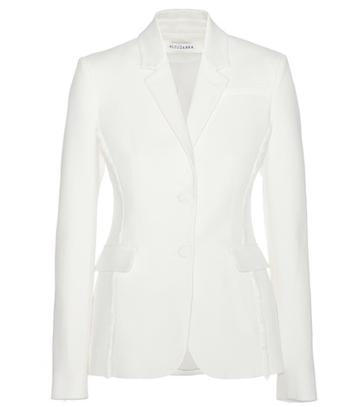 Oscar De La Renta Fenice Linen-blend Blazer