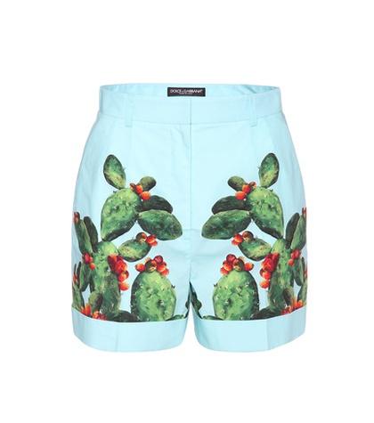 Dolce & Gabbana Exclusive To Mytheresa.com – Printed Cotton Shorts