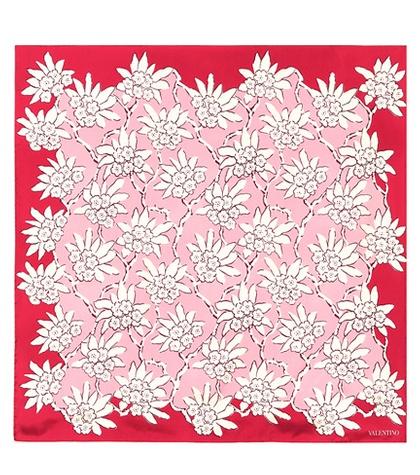 Valentino Valentino Garavani Floral-printed Silk Scarf