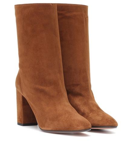 Gianvito Rossi Boogie 85 Suede Ankle Boots