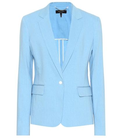 7 For All Mankind Lucy Linen-blend Blazer