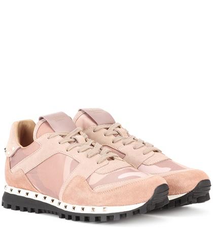 Valentino Valentino Garavani Soul Rockstud Suede Sneakers