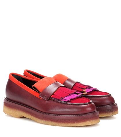 Etro Leather Platform Loafers