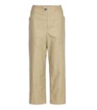 Isabel Marant Sola Cropped Cotton And Linen Trousers