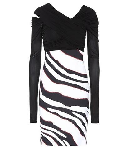 Off-white Zebra-striped Dress